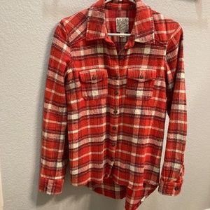 Billabong Super Soft Red Plaid Flannel